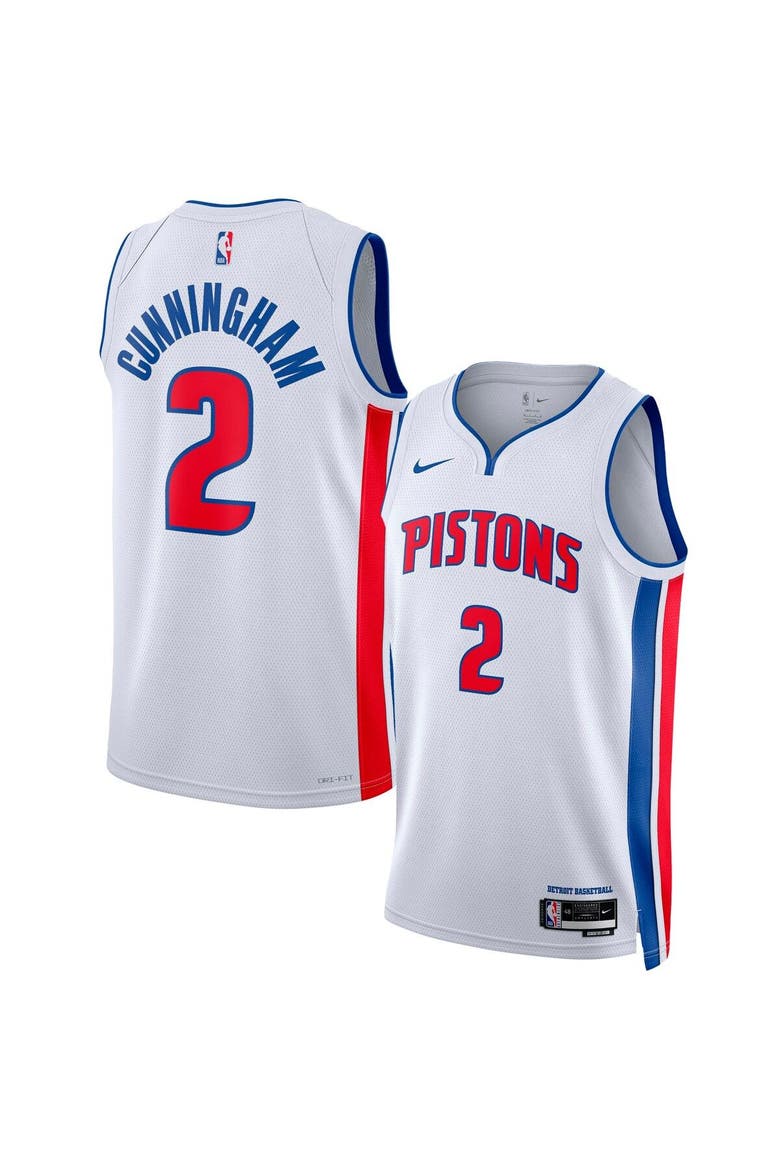 Unisex Nike Cade Cunningham White Detroit Pistons Swingman Jersey - Association Edition, Main, color, White