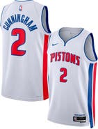 Nike Unisex Nike Cade Cunningham White Detroit Pistons Swingman Jersey - Association Edition