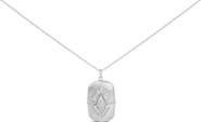 Haus of Brilliance Sterling Silver 3/8 Cttw Diamond Puffed Medallion Design Pendant Necklace