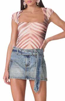 Winona Square Neck Cap Sleeve Top