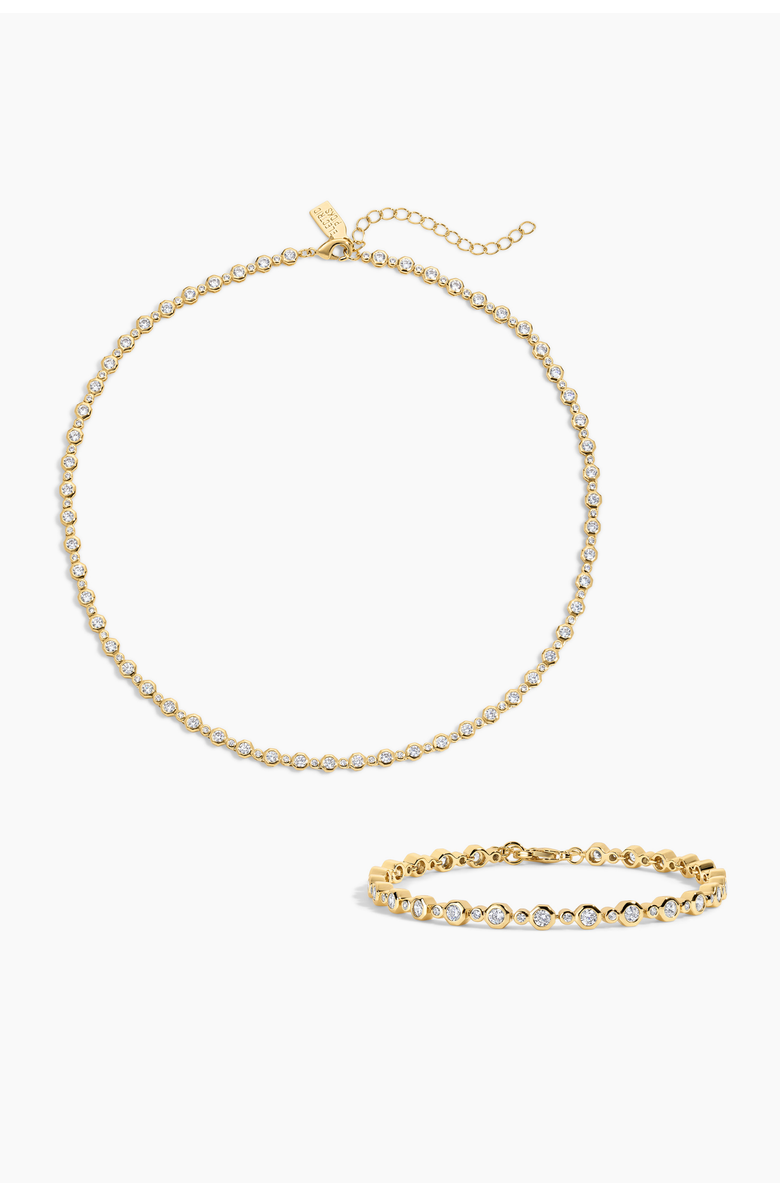 Electric Picks Trust Fund Necklace and Bracelet - Set of 2, Main, color, Gold