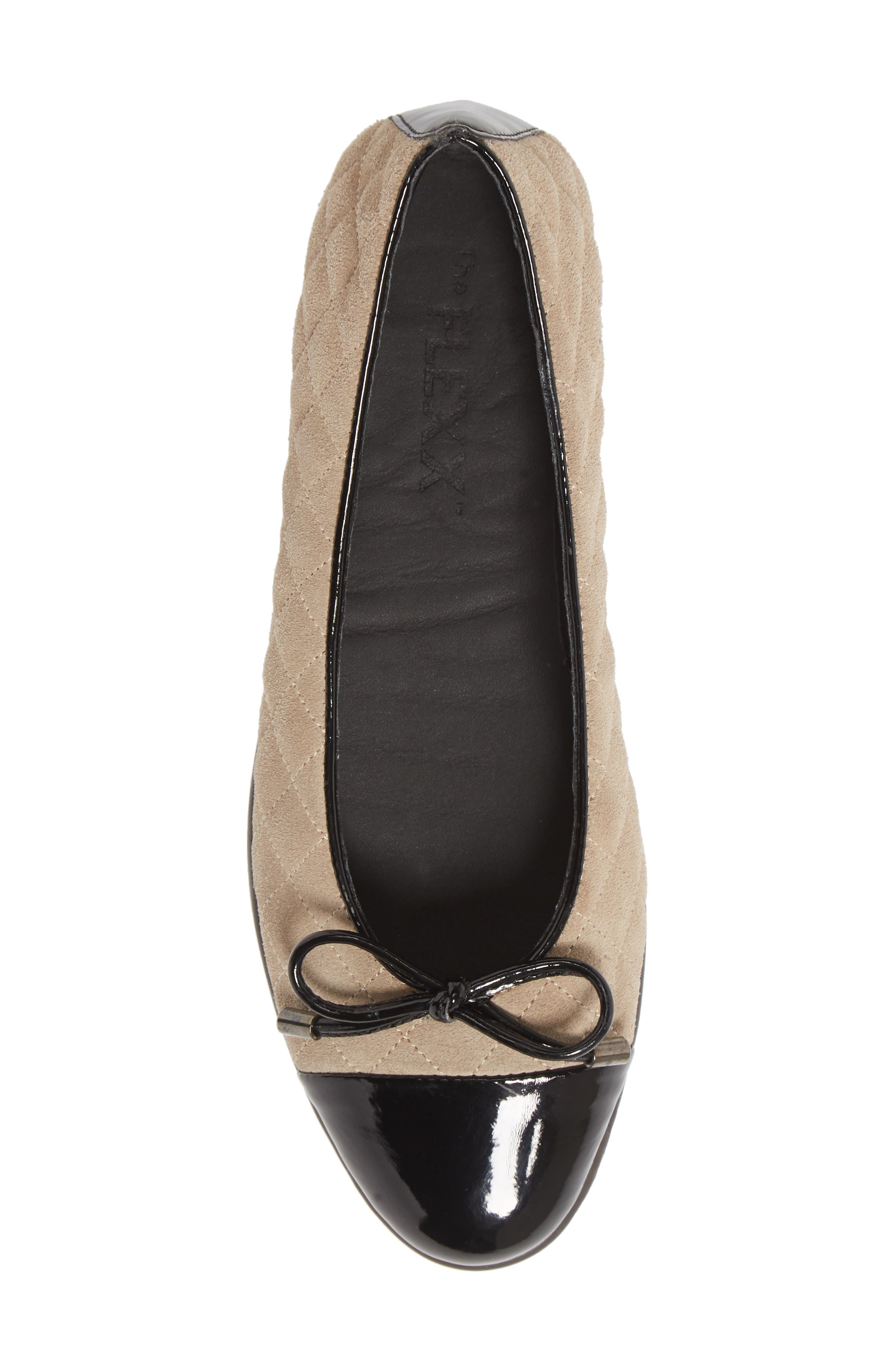 The FLEXX Riseco Quilted Ballet Flat, Alternate, color, 