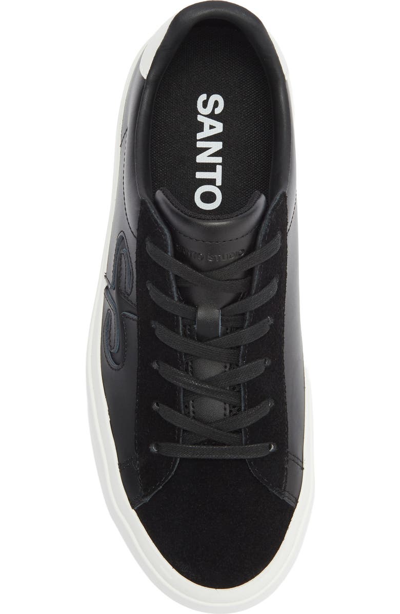SANTO STUDIO Clemente Low Top Sneaker, Alternate, color, Black