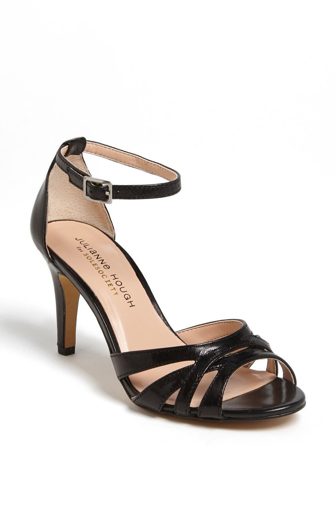 Julianne Hough for Sole Society 'Gianna' Sandal, Main, color, BLACK