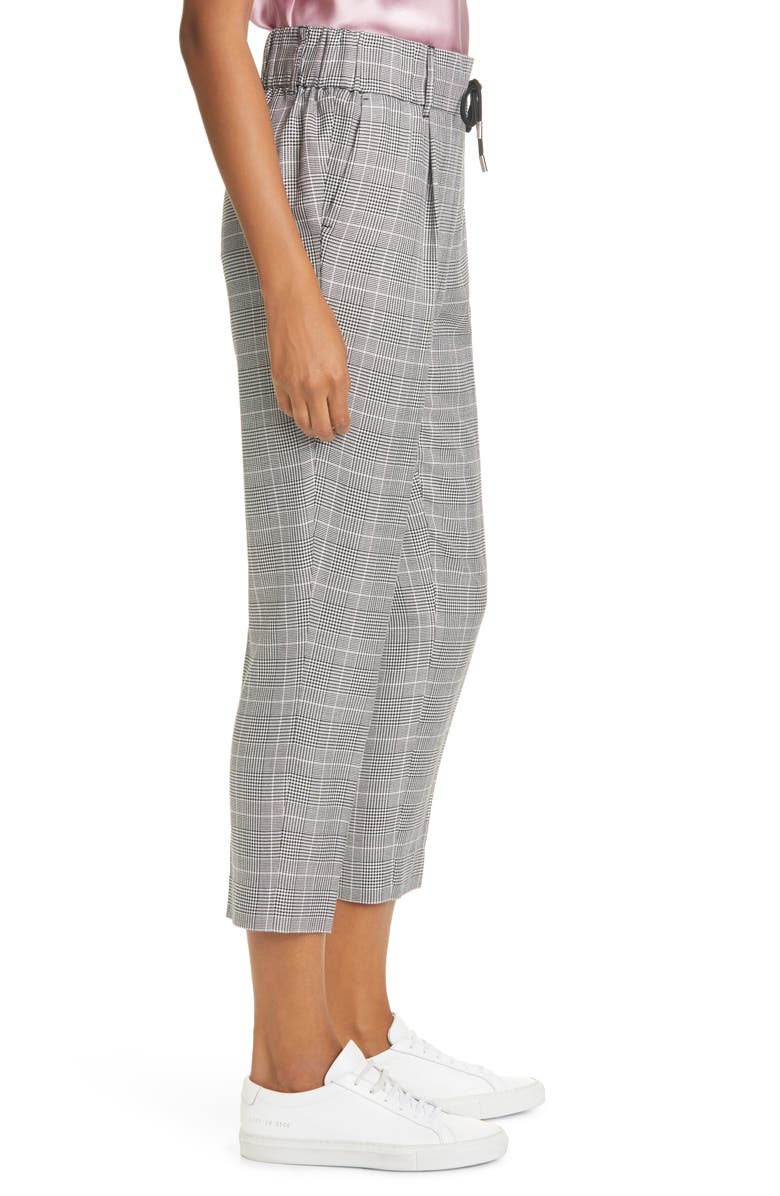 ATM Anthony Thomas Melillo Glen Plaid Crop Pants, Alternate, color, 