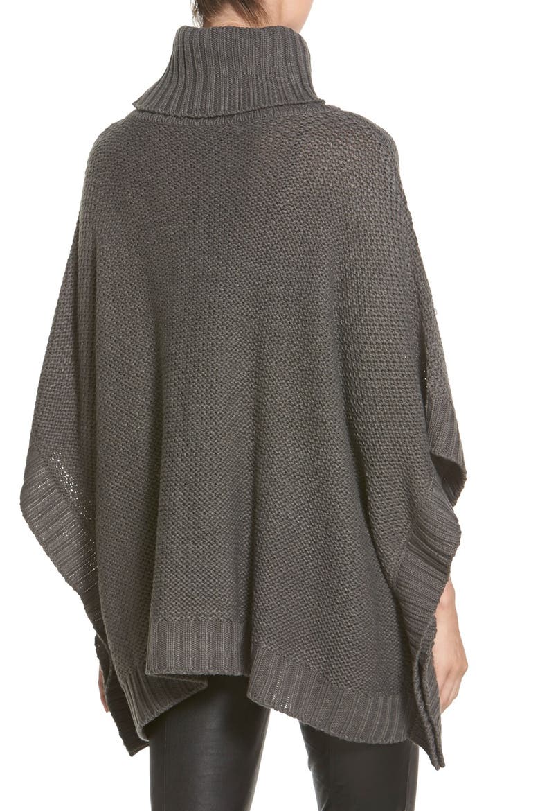 'Maya' Poncho, Alternate, color, GRANITE