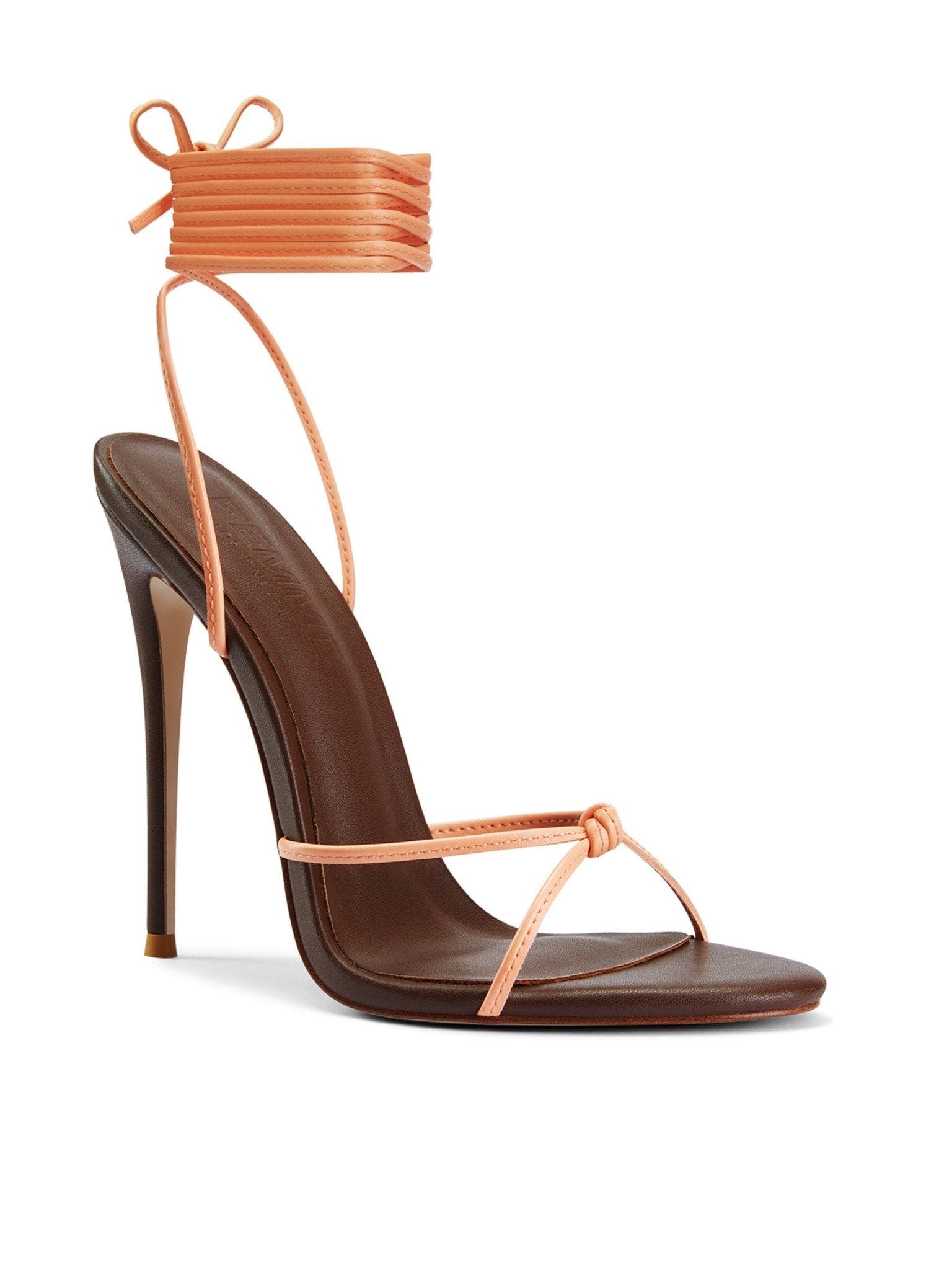 FEMME Athens Lace Up Sandal, Alternate, color, Coco/Peach