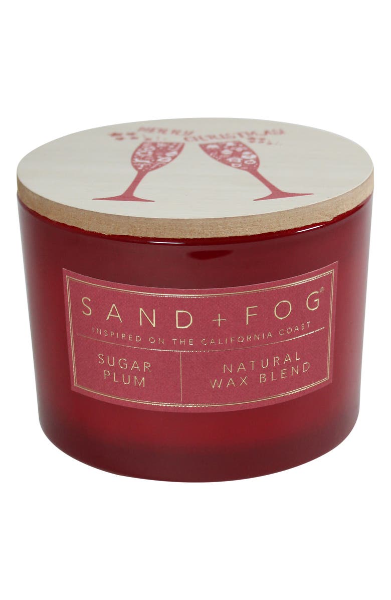 SAND AND FOG Sugar Plum Two-Wick Candle, Main, color,