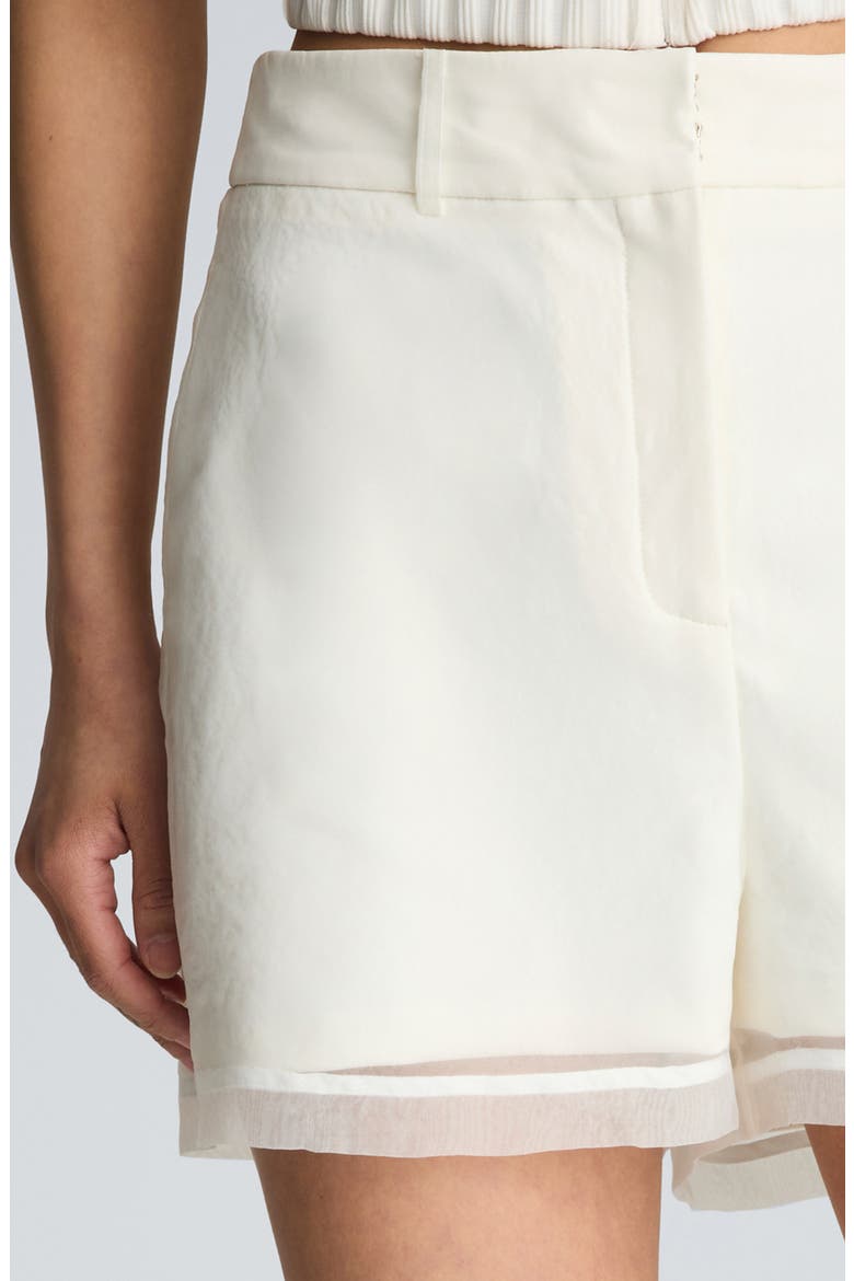 Sheer Overlay Shorts, Alternate, color, PURE WHITE