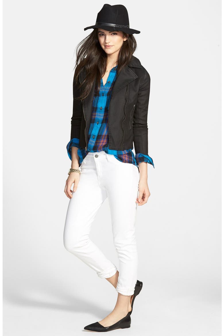Treasure&Bond Skinny Jeans, Alternate, color, WHITE DENIM