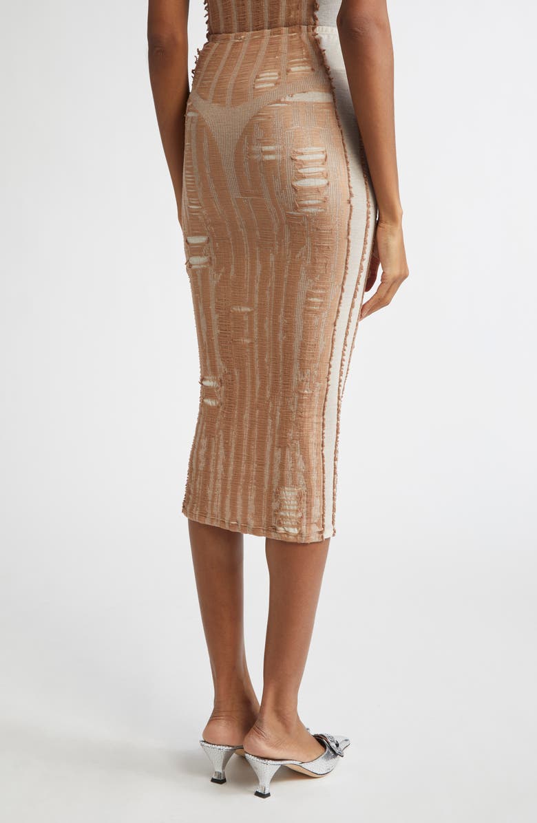 DIESEL<sup>®</sup> M-Calina Trompe l'Oeil Midi Skirt, Alternate, color, Beige