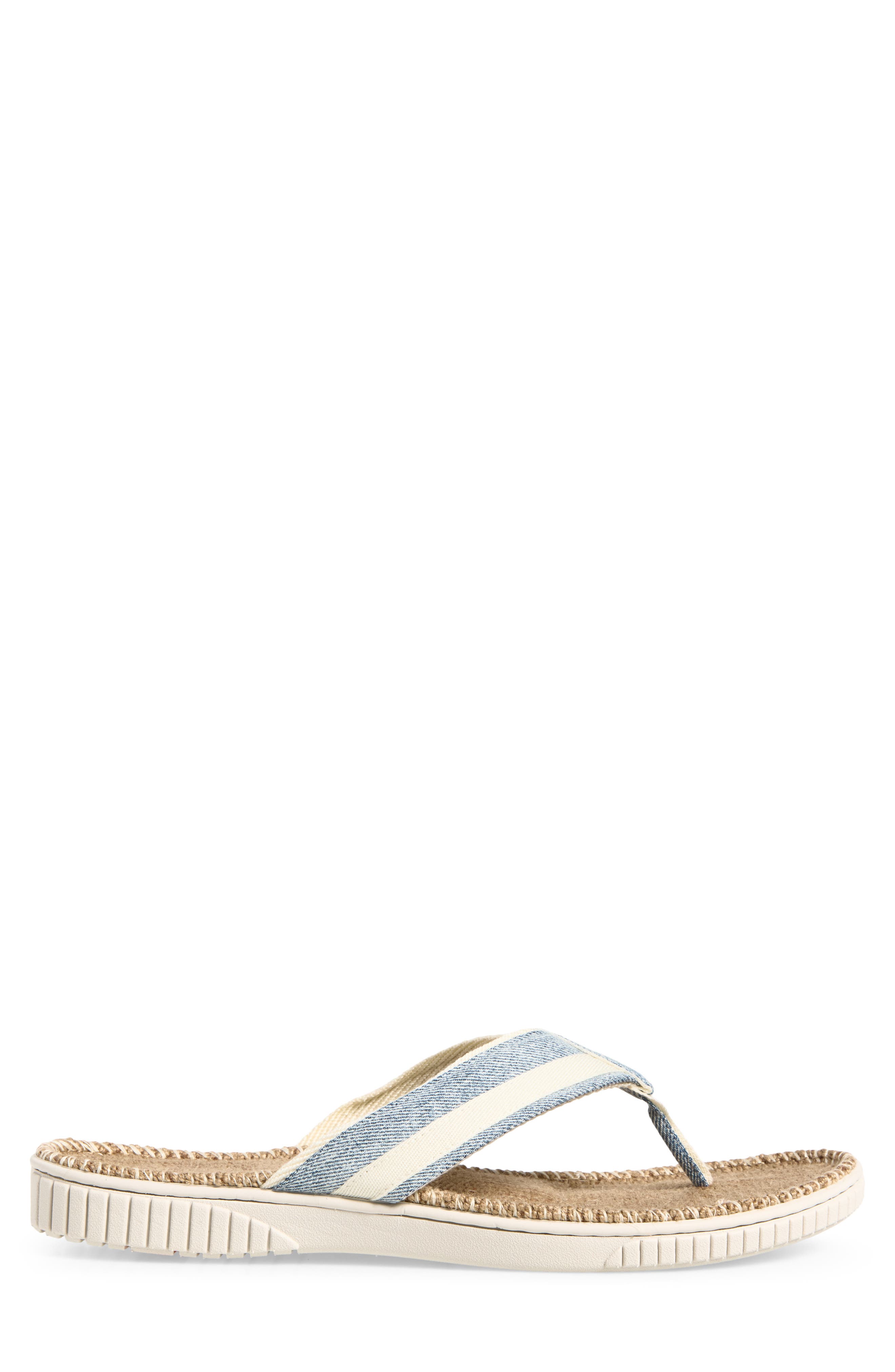 Raleigh Flip Flop, Alternate, color, WHITE