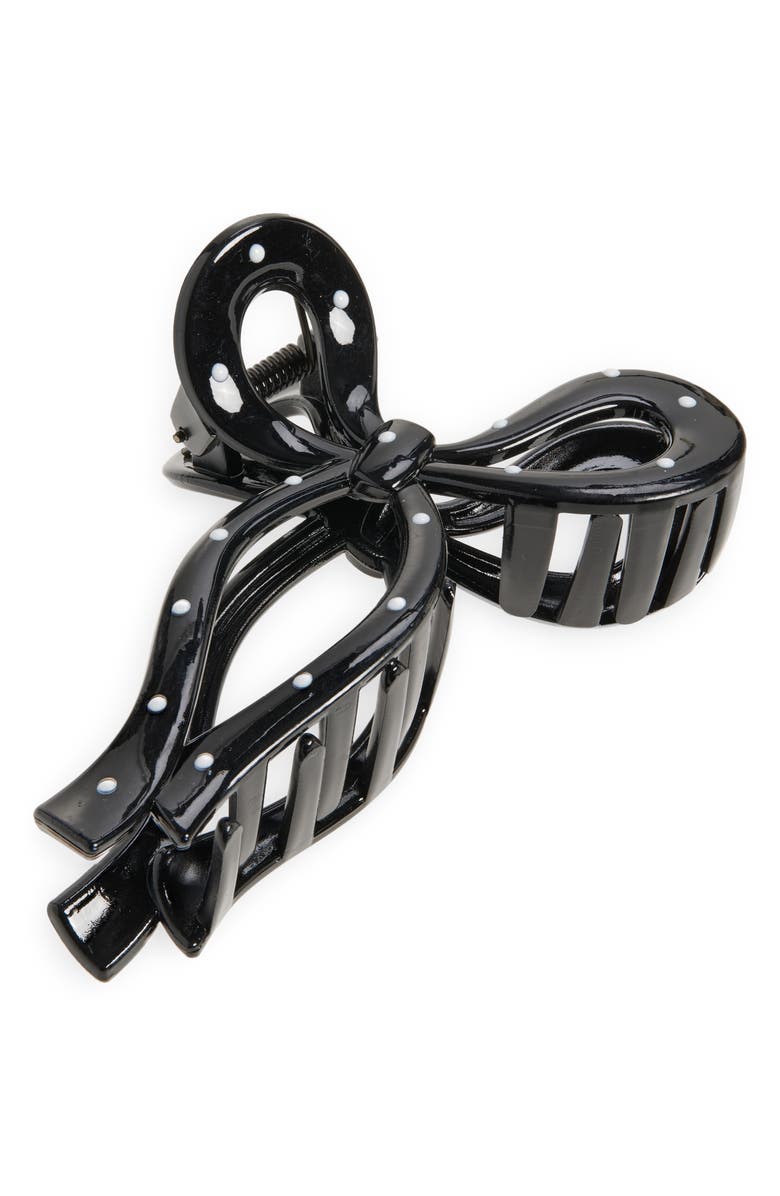 BP. Bow Claw Clip, Main, color, Black- Ivory