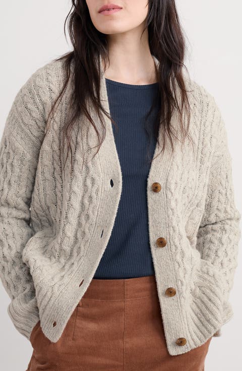 Newlyn Merino Wool Blend Cardigan