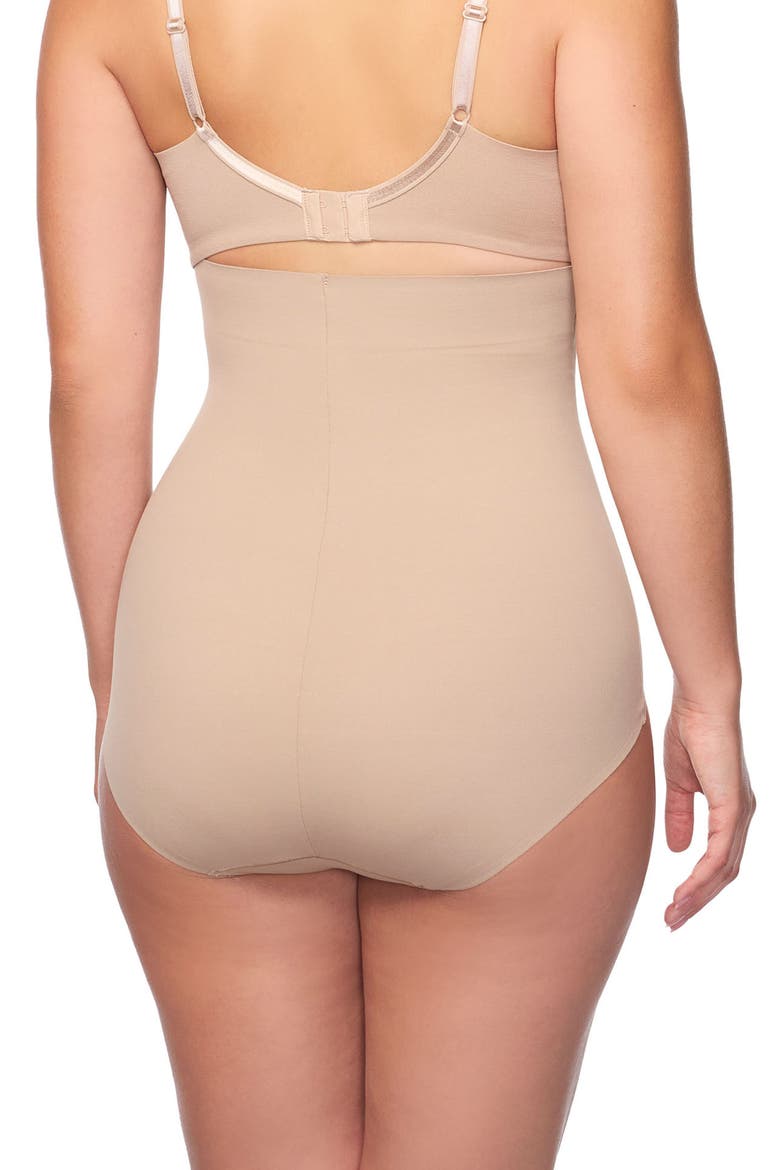 Iconic Core High Waist Shaping Briefs, Alternate, color, STUCCO