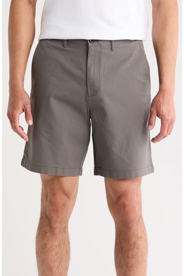 9 Stretch Bedford Shorts, Main, color, CASTLEROCK