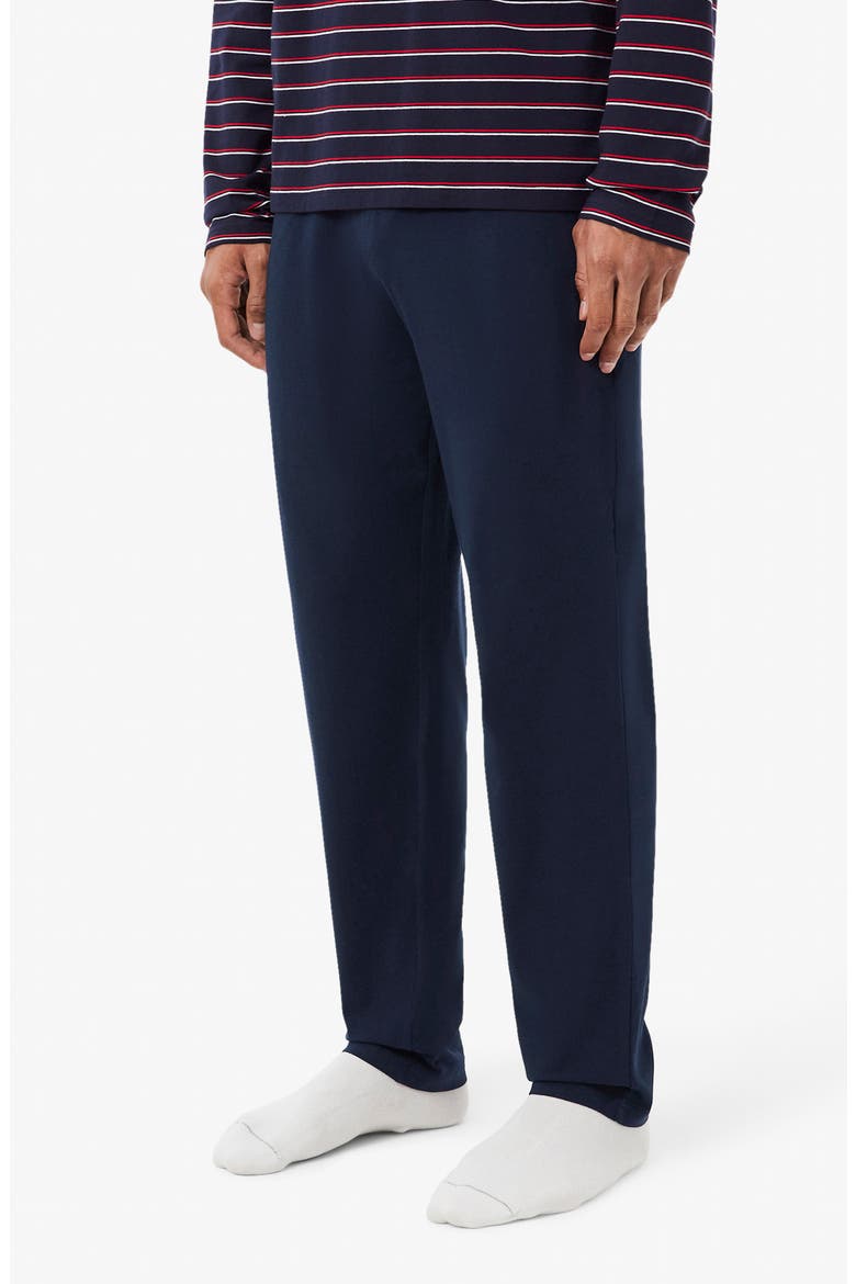 Cotton Pajamas, Alternate, color, NAVY BLUE/ RED-WHITE