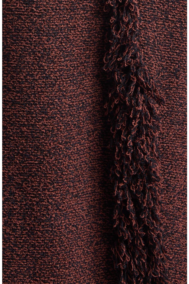 Nilo Fringe Jacquard Sweater Dress, Alternate, color, BLACK/ COPPER