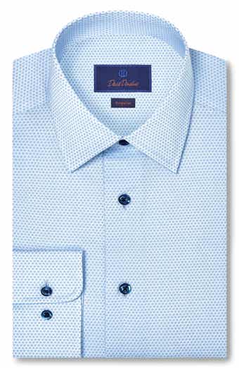 Regular Fit Geometric Cotton Dress Shirt