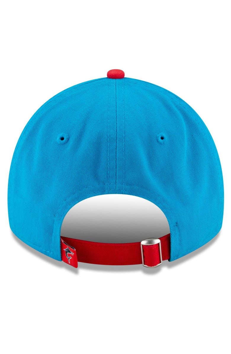 New Era Men's New Era Blue/Red Miami Marlins 2021 City Connect 9TWENTY Adjustable Hat, Alternate, color, Blue