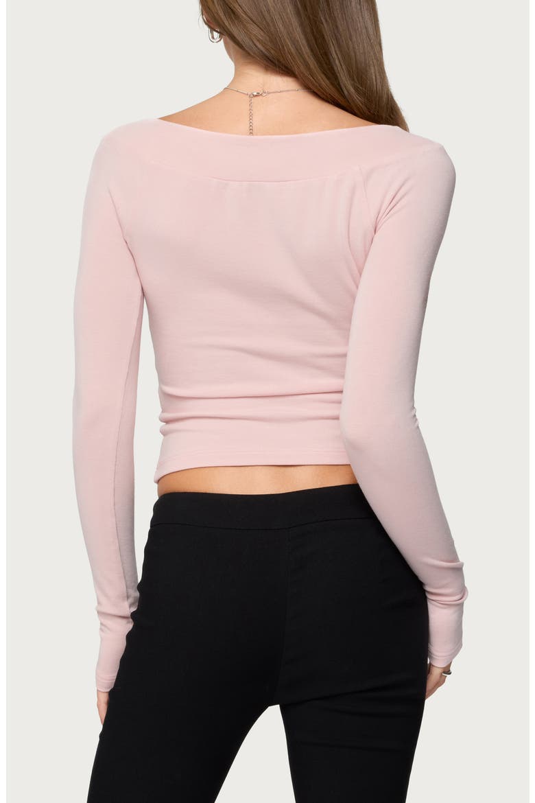 Embry Boat Neck Raglan Sleeve Top, Alternate, color, LIGHT-PINK