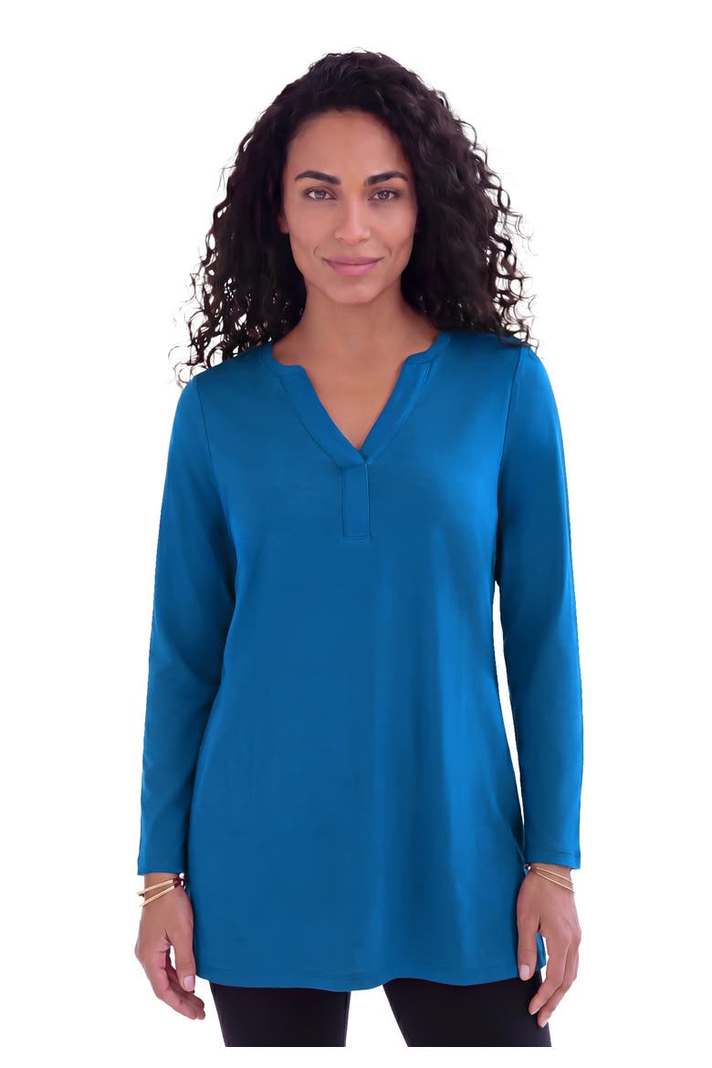 Ultimate Y Neck Tunic, Main, color, VIVID BLUE