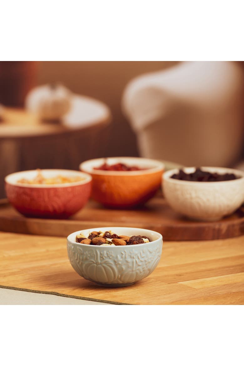 Home Set of 4 Mini Pumpkin Bowls, 5.9-Ounce, Alternate, color, Multicolored