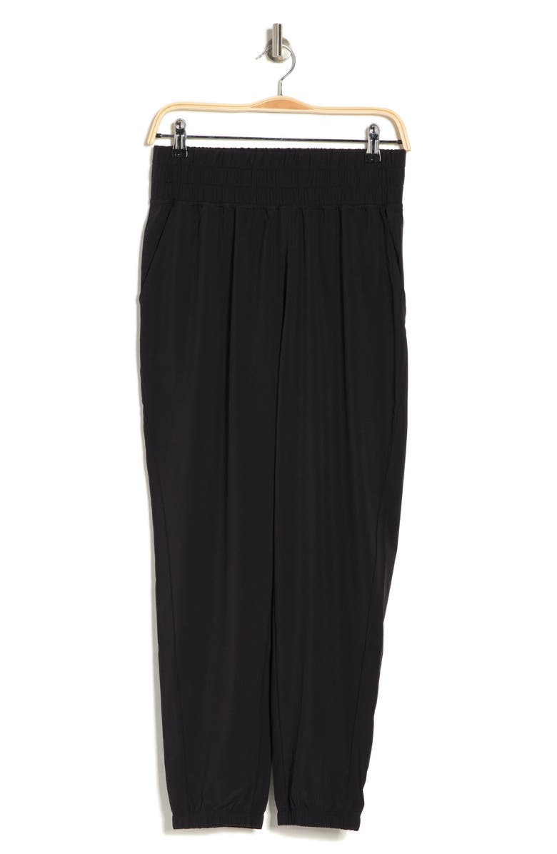 Z by Zella Interval High Waist Track Pants, Alternate, color, Black