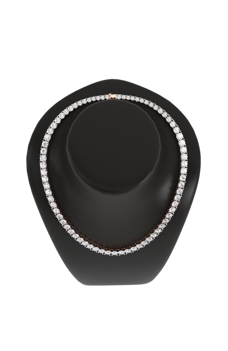 Bliss Diamond 5 - 20Ct Platinum Diamond Tennis Necklace 18" Lab Grown, Alternate, color, Platinum - 5Ct