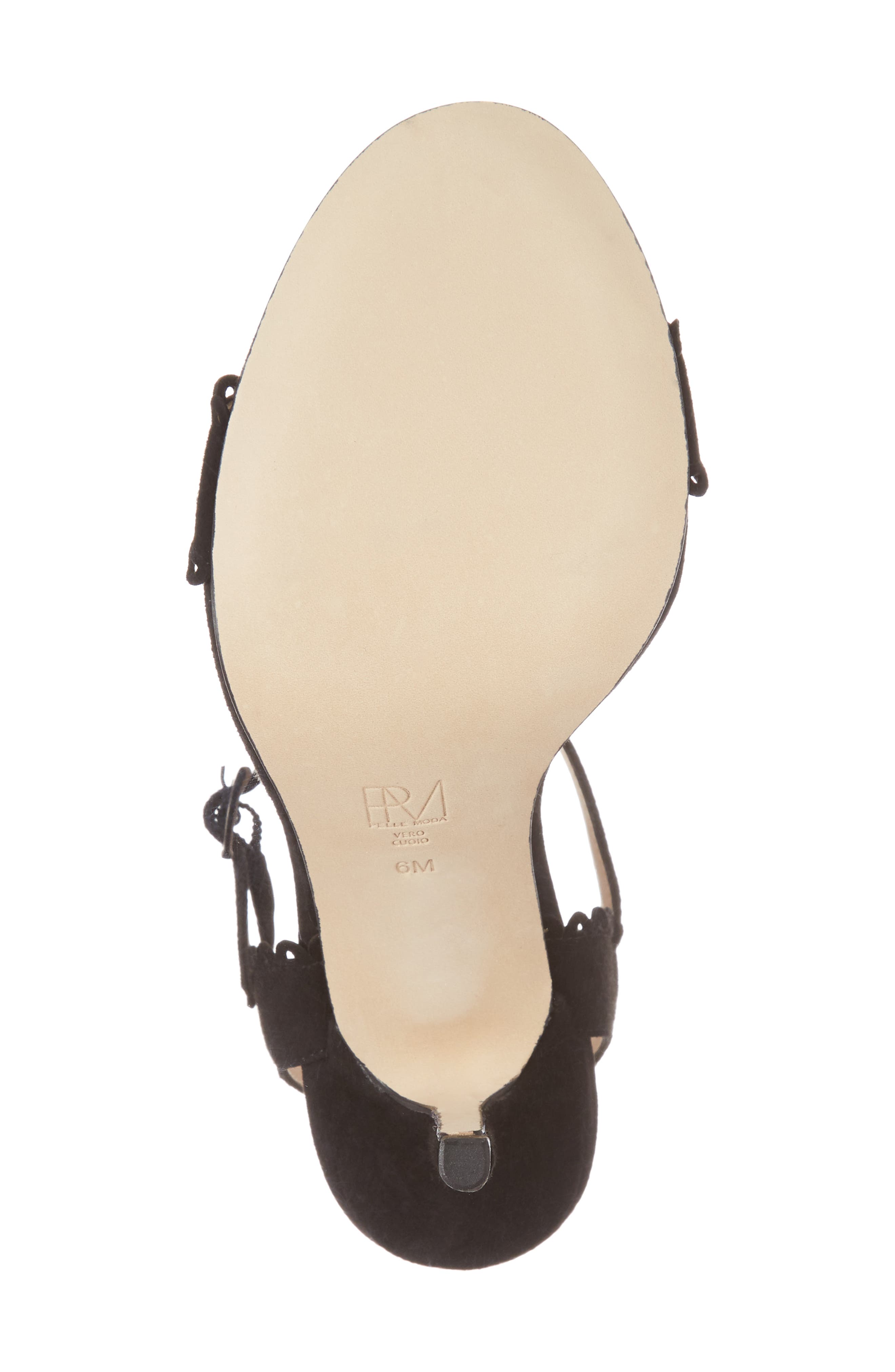 Pelle Moda Karen Scallop Ankle Strap Sandal, Alternate, color, 