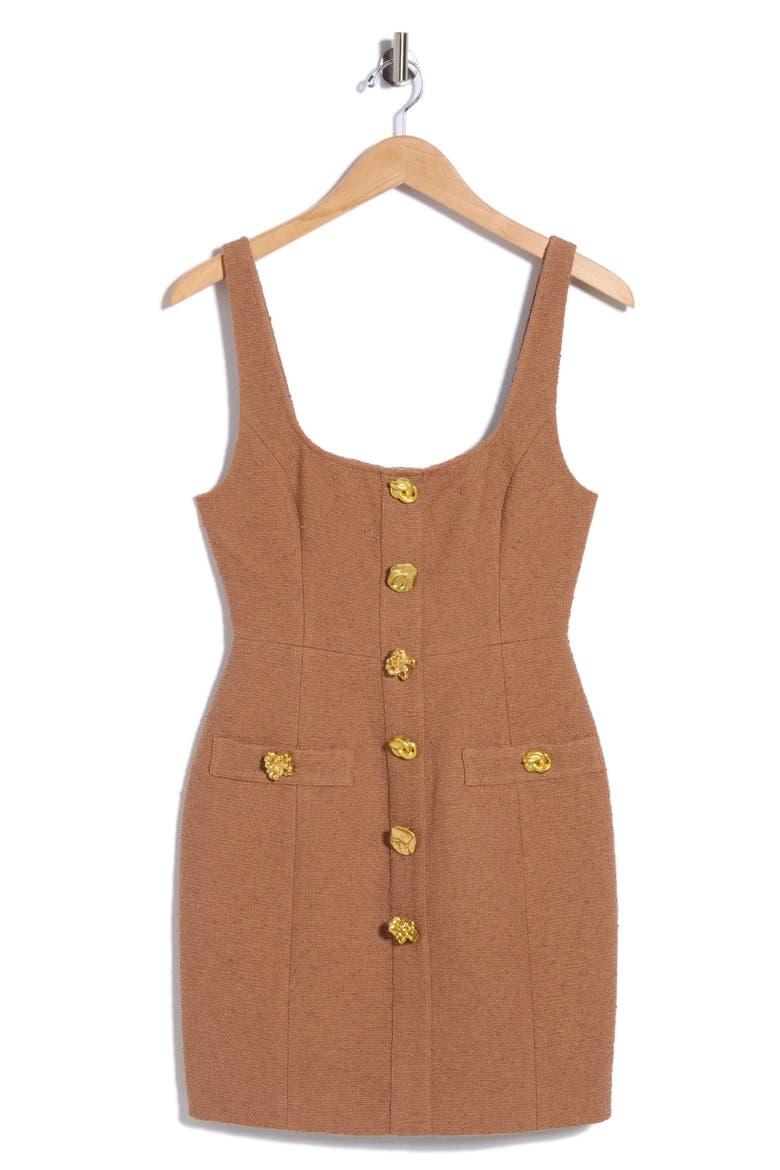 Wiley Sleeveless Tweed Minidress, Alternate, color, CINNAMON SWIRL