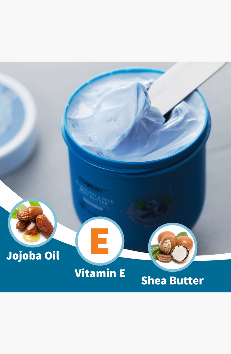 Lovery Blueberry Milk Whipped Body Butter, Alternate, color, Dark Blue