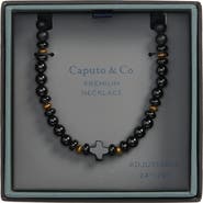 Caputo & Co. Cross Gemstone Necklace