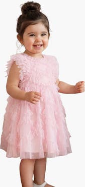 Needle & Thread Kid's Genevieve Embroidered Ruffle Baby Dress