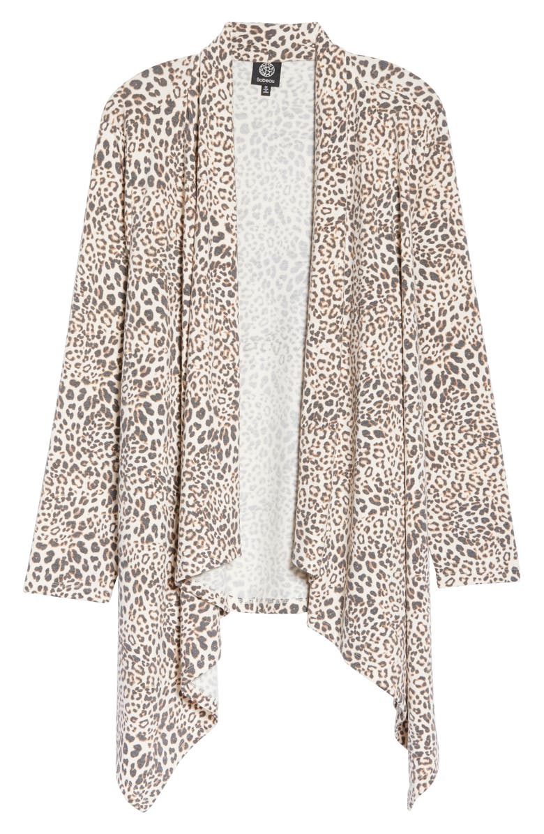 Bobeau Waterfall Cardigan, Alternate, color, 