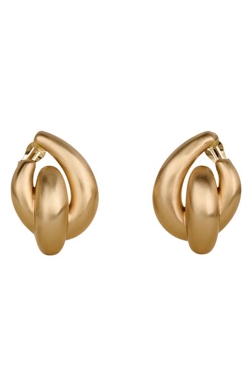 Cult Gaia Audrina Drop Earrings In Brushed Brass