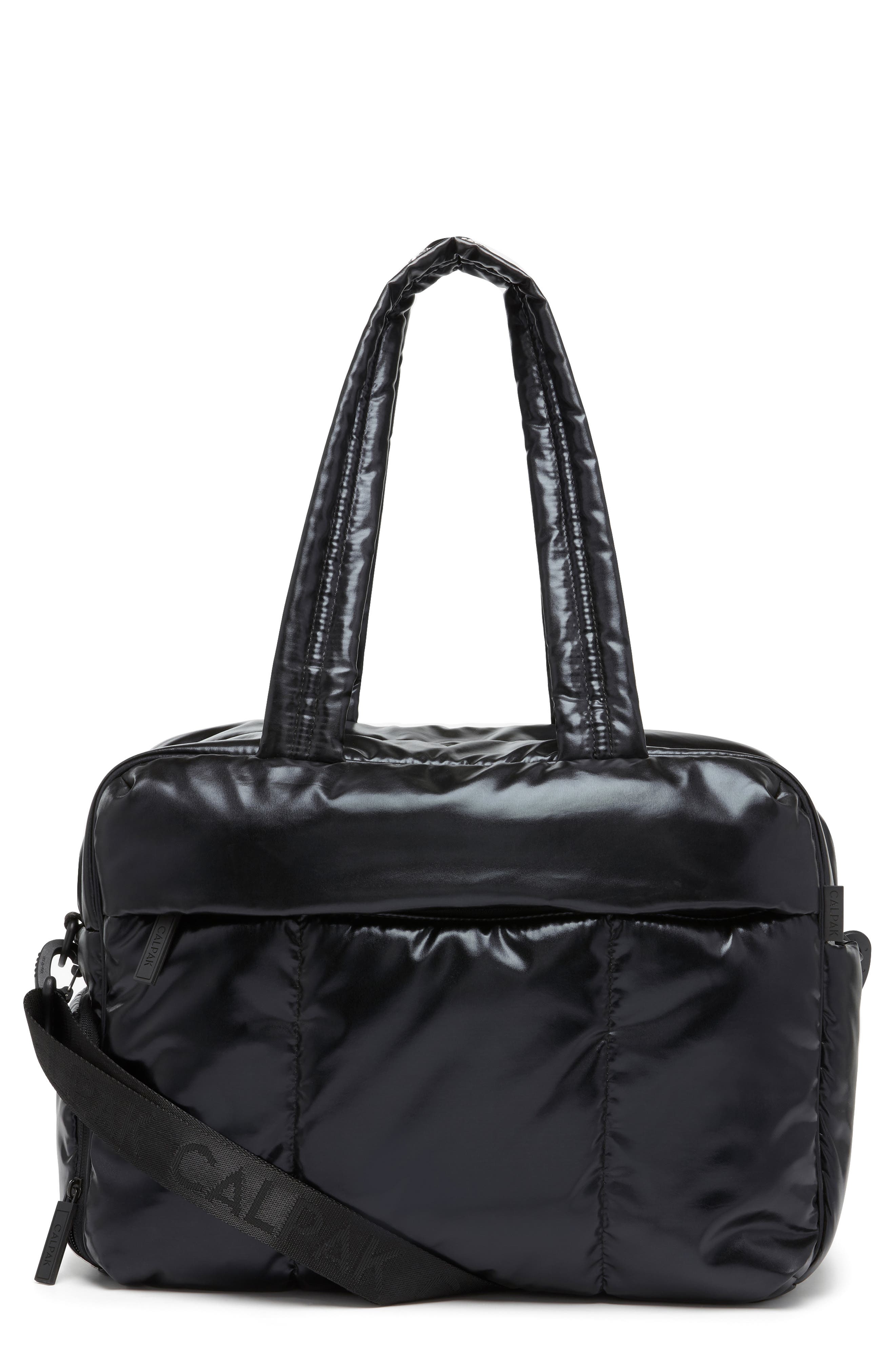 Luka Soft Side Duffle Bag, Main, color, BLACK