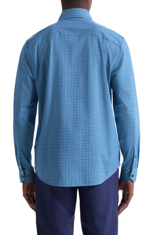 Bugatchi Devon Ooohcotton® Geo Print Button-up Shirt In Animal Print