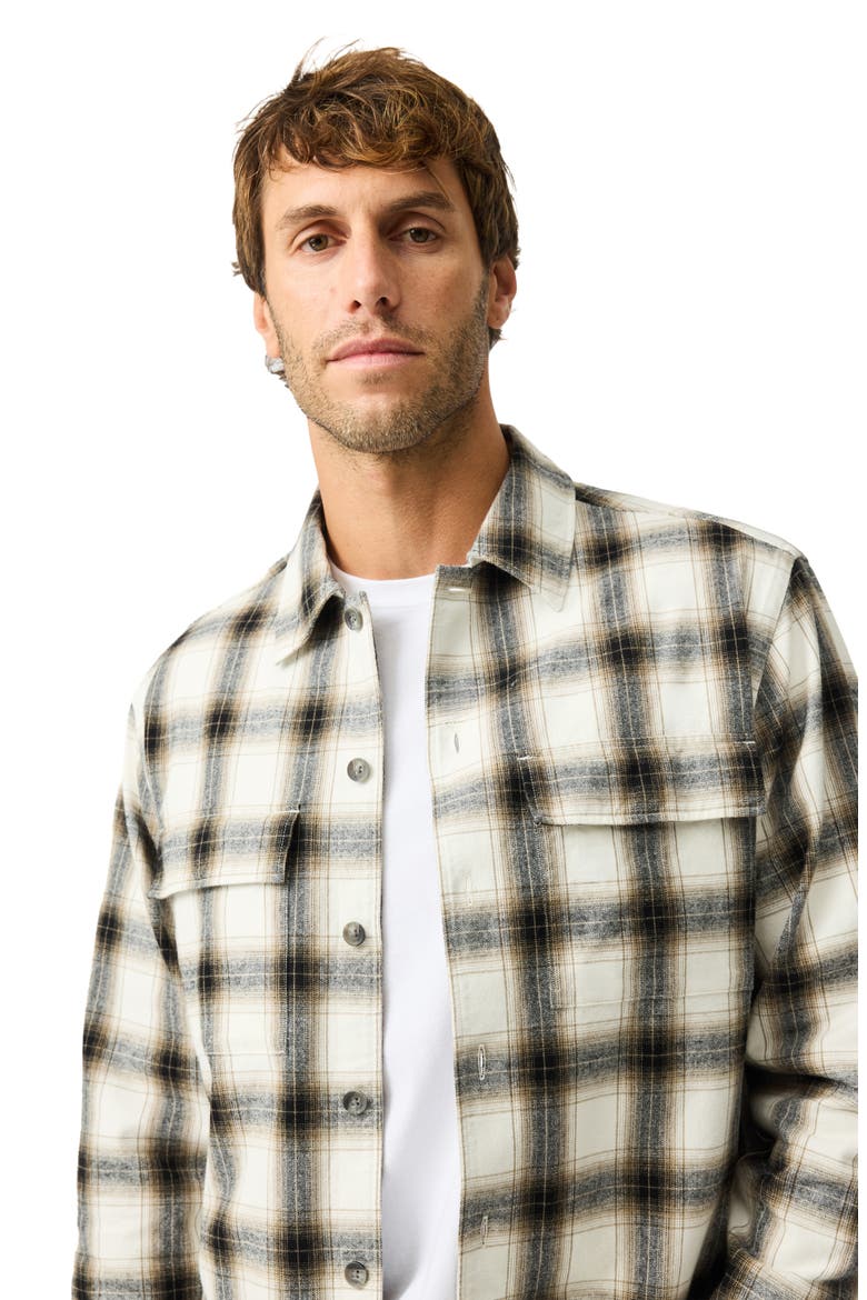 Powell Bay Plaid Cotton Shirt, Alternate, color, CINNAMON