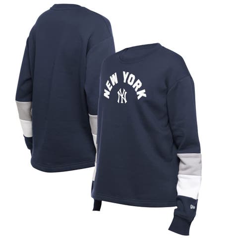 Women's New Era  Navy New York Yankees Gameday Crewneck Sweatshirt