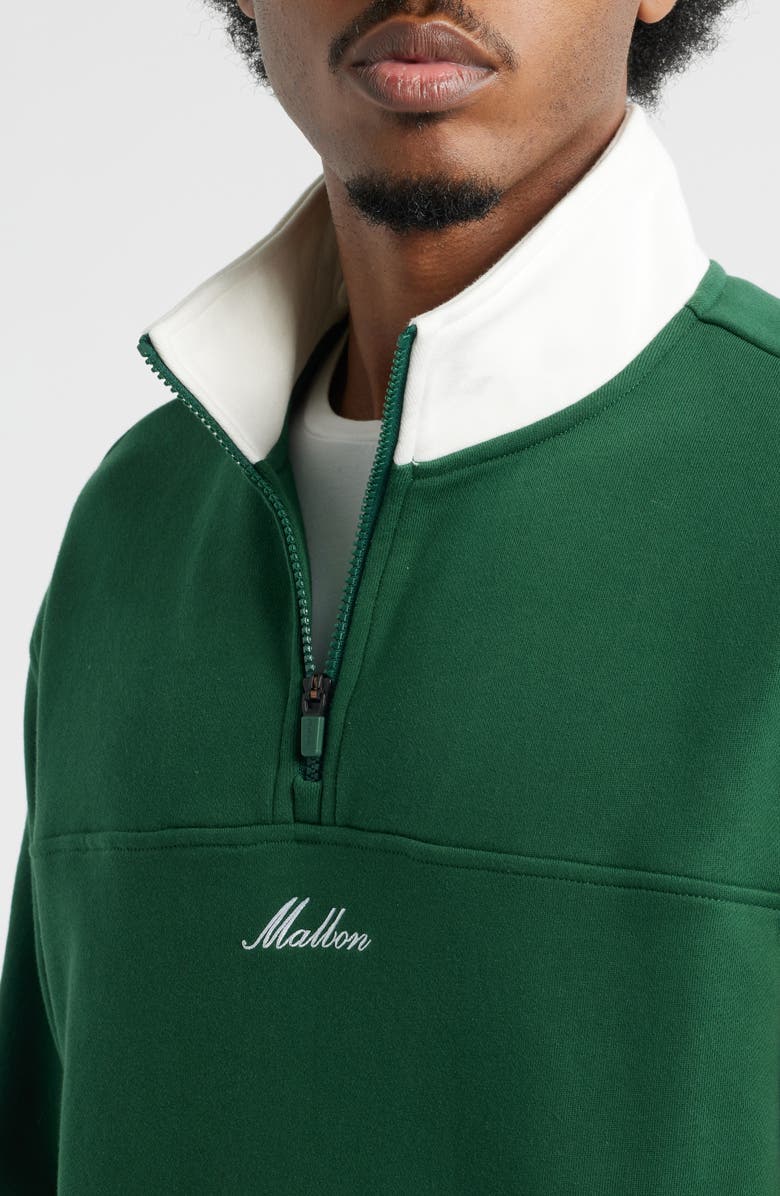 Malbon Golf Milton Quarter Zip Pullover, Alternate, color, Myrtle