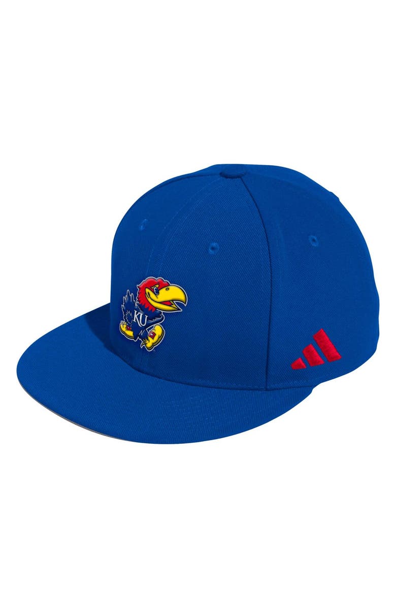 adidas Men's adidas Royal Kansas Jayhawks On-Field Baseball Fitted Hat, Main, color, Royal