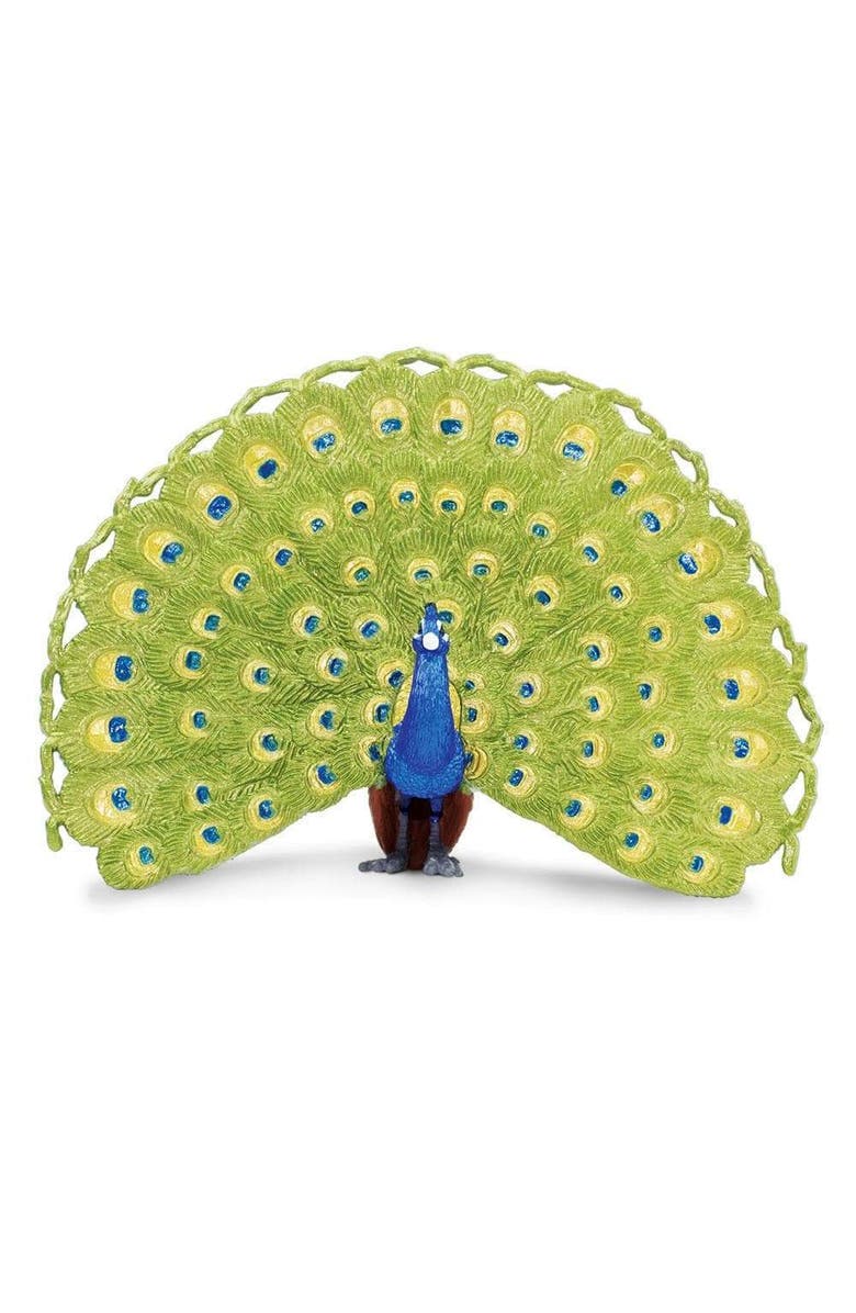 Safari Ltd. Peacock Kids Toy Figure, Alternate, color, NO COLOR