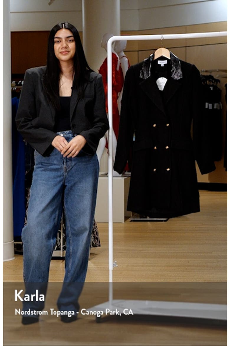 Alessia Double Breasted Long Sleeve Blazer Minidress video