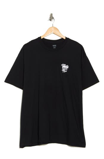 Shop Vans Rambler Rose Cotton Graphic T-shirt In Black