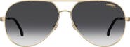 Carrera Eyewear 63mm Polarized Oversize Aviator Sunglasses