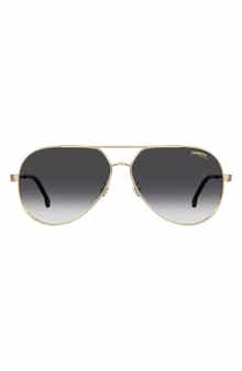 63mm Polarized Oversize Aviator Sunglasses