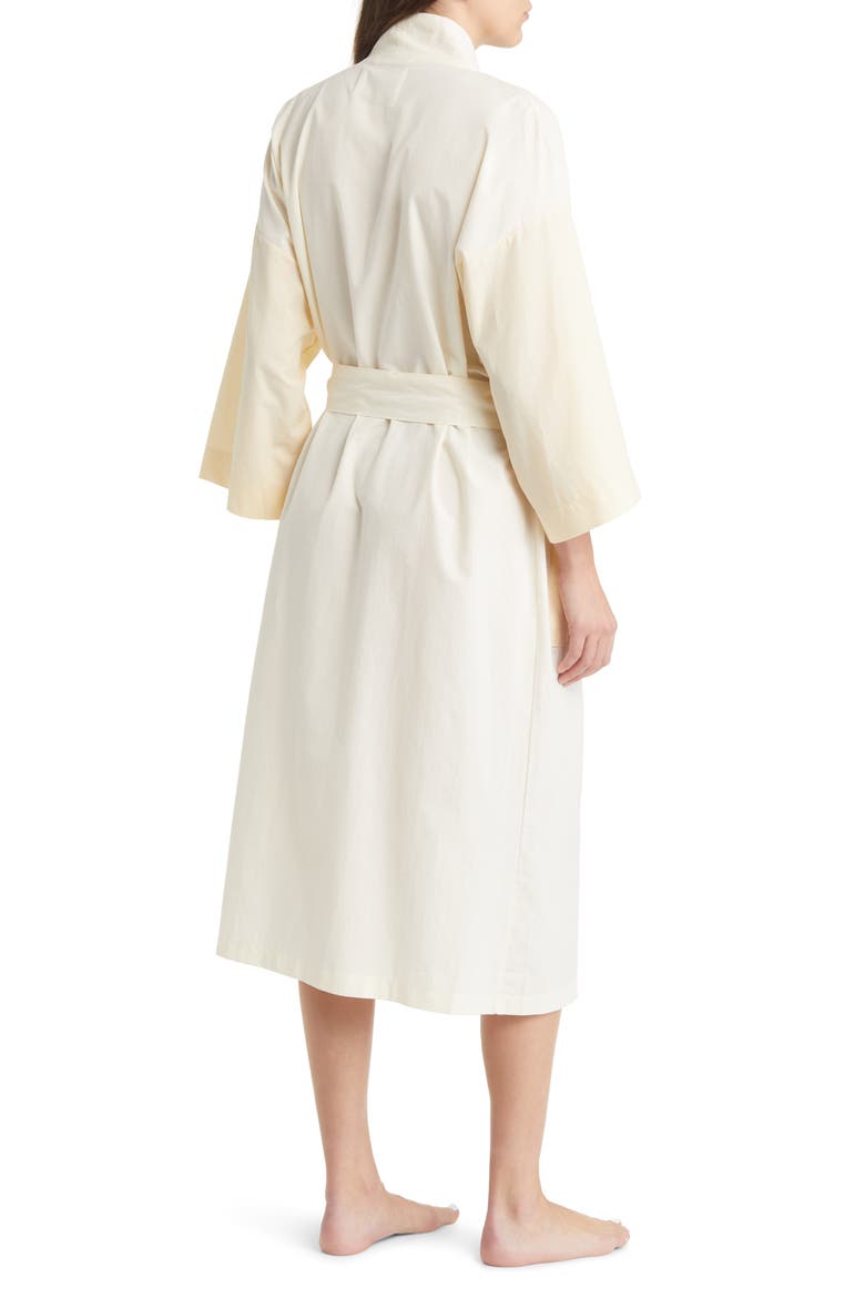 Duo Cotton Robe, Alternate, color, IVORY