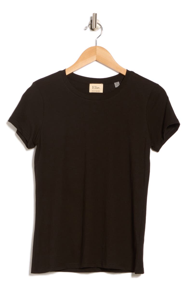 ELIE ELIE TAHARI Crewneck Pima Cotton T-Shirt, Alternate, color, 