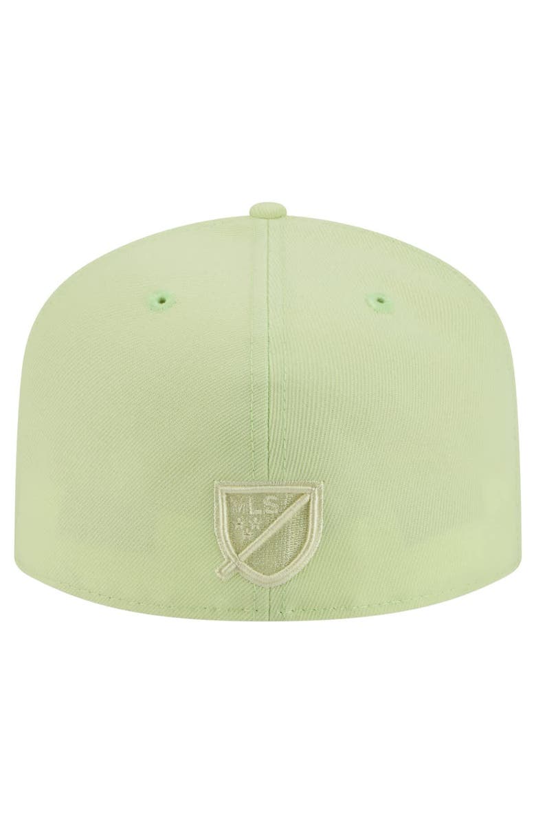 New Era Men's New Era Green Inter Miami CF Color Pack A-Frame 59FIFTY Fitted Hat, Alternate, color, Green